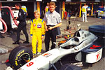 Michal Matjovsk and Pavel Turek, at an F1 racing event in 1998