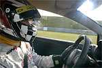 Michal Matjovsk at the wheel of the Seat car