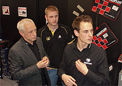 Wolfgang Sandtler, Tim Sandtler and Michal Matjovsk, at the 2009 ESSEN MOTOR SHOW