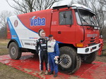 Michal Matjovsk spolu s Vclavem Svobodou pi testovn Svoboda Tatra Teamu v Jaromi-Josefov