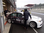 Michal Matjovsk s vozem BMW 320si bhem testovn na belgickm okruhu ve Spa-Francorchamps