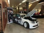 Zvodn vz BMW 320si Michala Matjovskho vystaven na prask vstav Motorsport EXPO