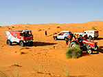 Msto kde v dunch u Erg Chebbi skonila pou tatry na OiLibya Rallye of Morocco