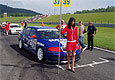 Laura Hjkov on the starting grid of the Sunday race