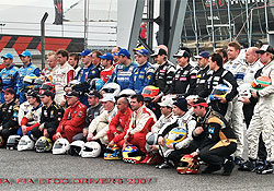 FIA ETCC drivers in a group photograph